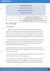 Đề thi học kì 1 Văn 10 Kết nối tri thức - Đề số 4